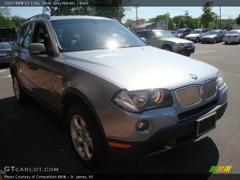 Silver Grey Metallic / Black 2007 BMW X3 3.0si