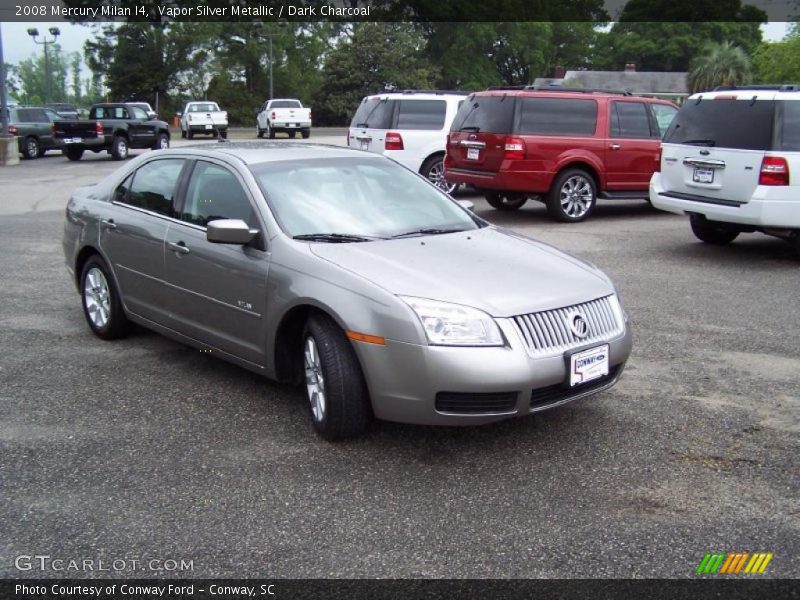 Vapor Silver Metallic / Dark Charcoal 2008 Mercury Milan I4