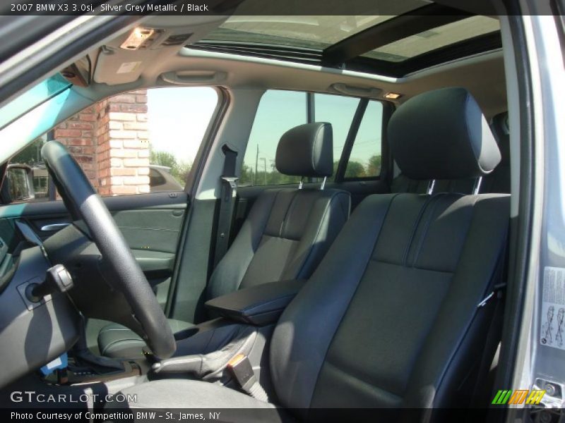 Silver Grey Metallic / Black 2007 BMW X3 3.0si