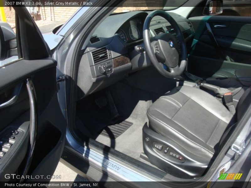Silver Grey Metallic / Black 2007 BMW X3 3.0si