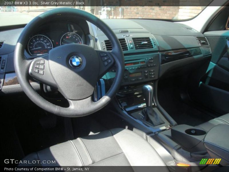 Silver Grey Metallic / Black 2007 BMW X3 3.0si
