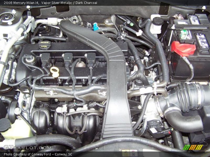 Vapor Silver Metallic / Dark Charcoal 2008 Mercury Milan I4