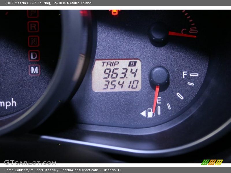 Icy Blue Metallic / Sand 2007 Mazda CX-7 Touring