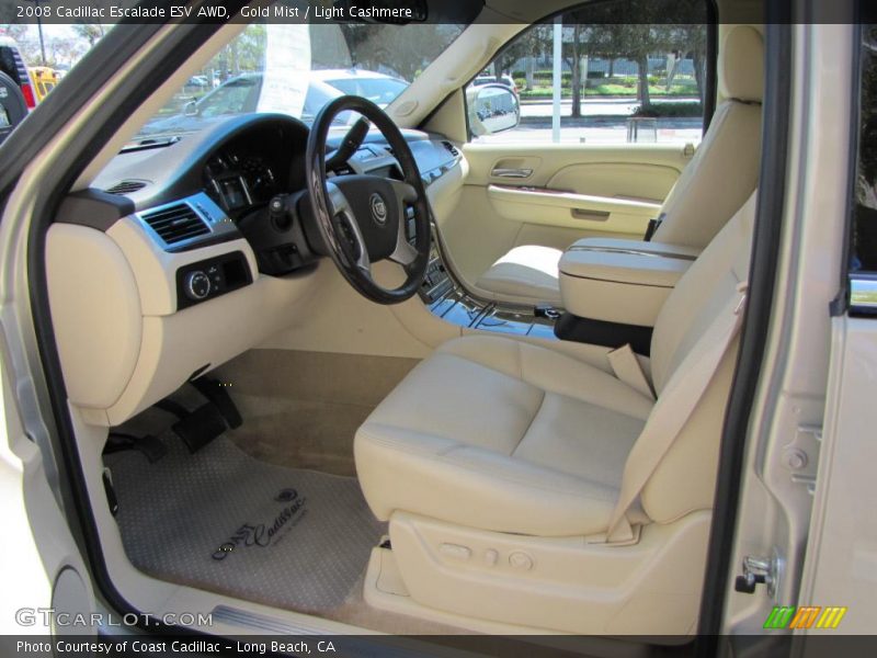 Gold Mist / Light Cashmere 2008 Cadillac Escalade ESV AWD