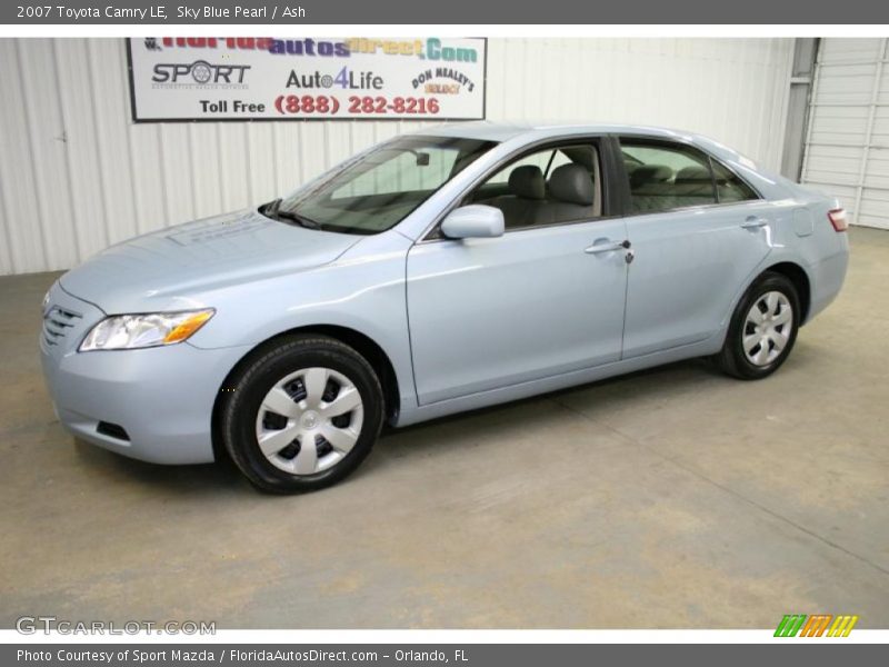 Sky Blue Pearl / Ash 2007 Toyota Camry LE