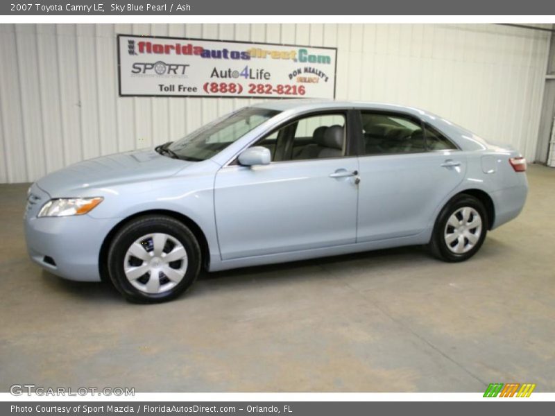 Sky Blue Pearl / Ash 2007 Toyota Camry LE