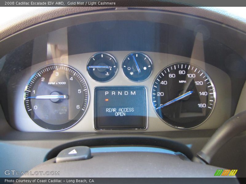 Gold Mist / Light Cashmere 2008 Cadillac Escalade ESV AWD