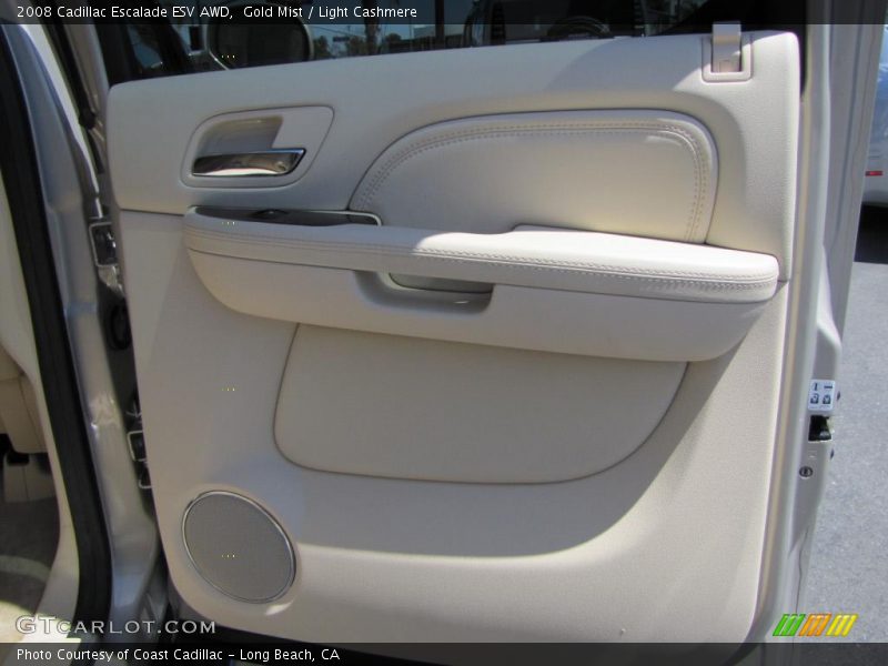 Gold Mist / Light Cashmere 2008 Cadillac Escalade ESV AWD