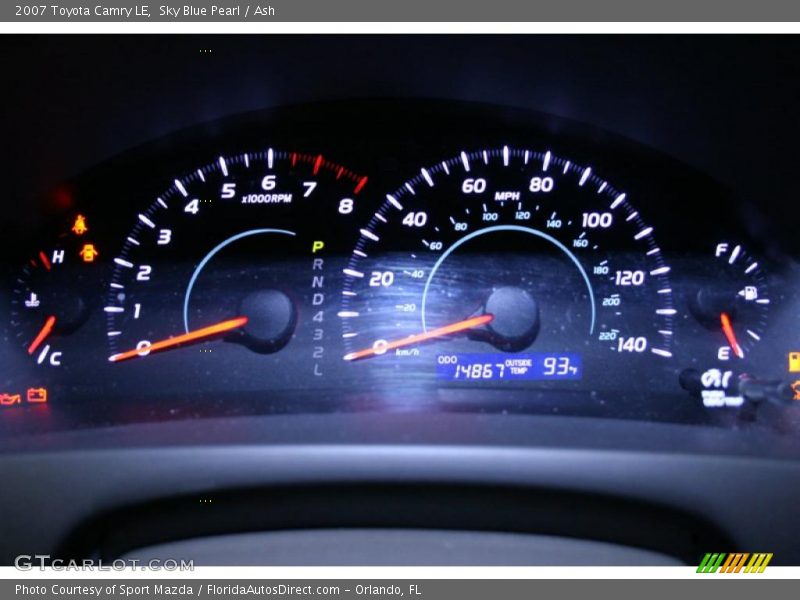 Sky Blue Pearl / Ash 2007 Toyota Camry LE