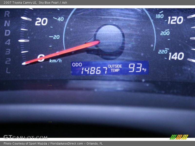 Sky Blue Pearl / Ash 2007 Toyota Camry LE