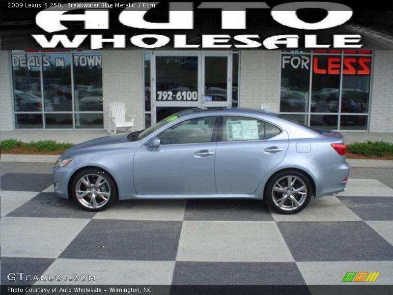 Breakwater Blue Metallic / Ecru 2009 Lexus IS 250