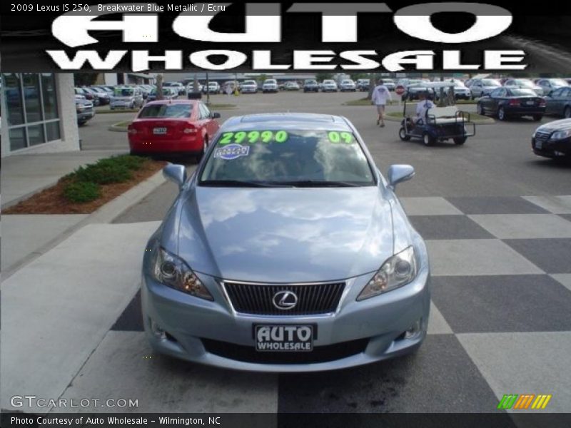 Breakwater Blue Metallic / Ecru 2009 Lexus IS 250
