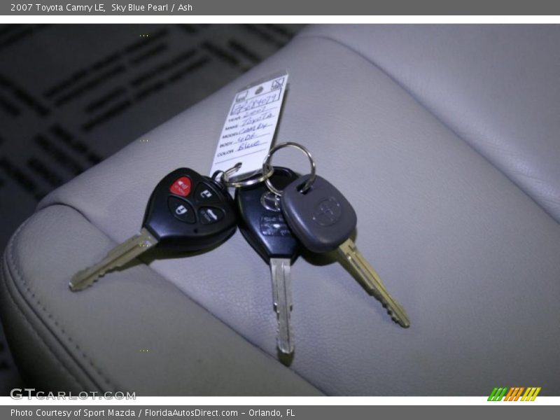 Sky Blue Pearl / Ash 2007 Toyota Camry LE