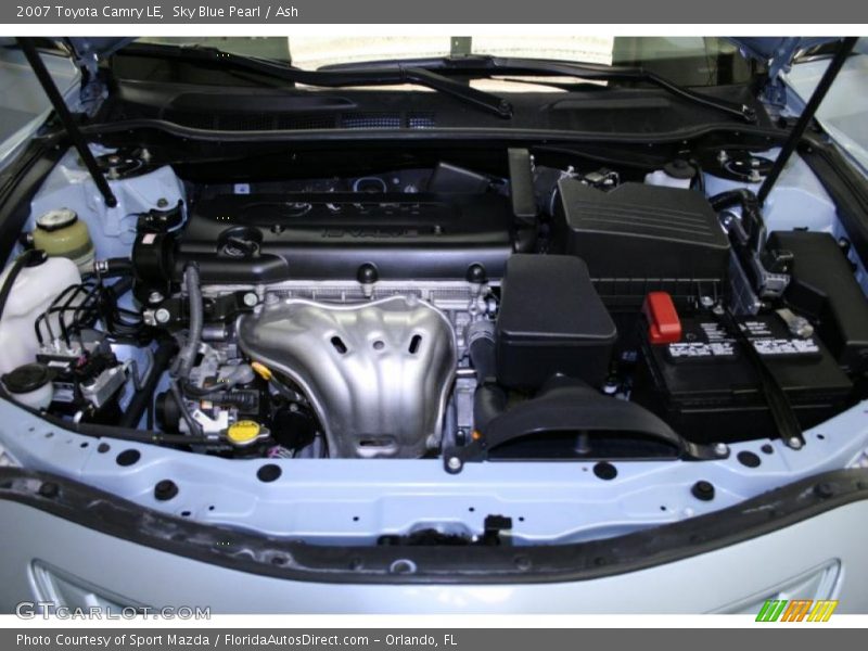 Sky Blue Pearl / Ash 2007 Toyota Camry LE