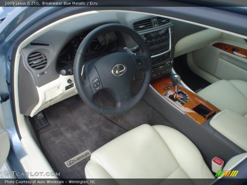 Breakwater Blue Metallic / Ecru 2009 Lexus IS 250