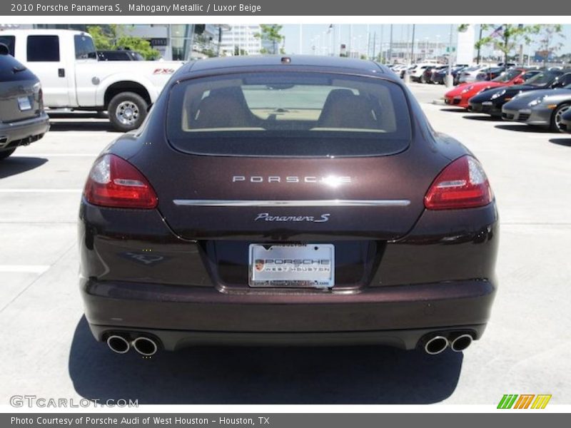 Mahogany Metallic / Luxor Beige 2010 Porsche Panamera S