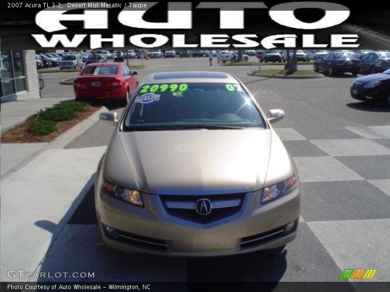 Desert Mist Metallic / Taupe 2007 Acura TL 3.2