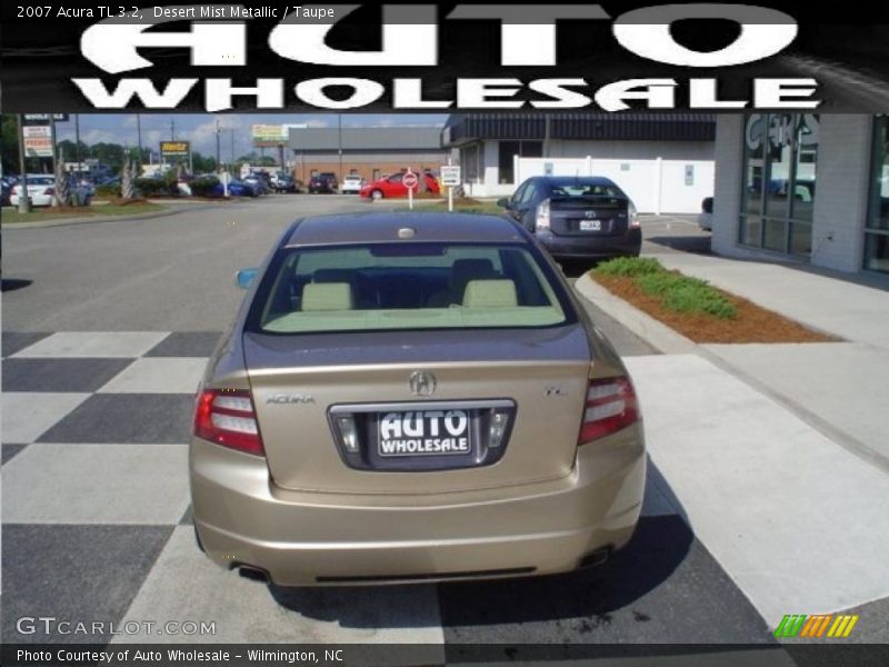 Desert Mist Metallic / Taupe 2007 Acura TL 3.2
