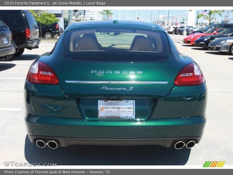Jet Green Metallic / Luxor Beige 2010 Porsche Panamera S