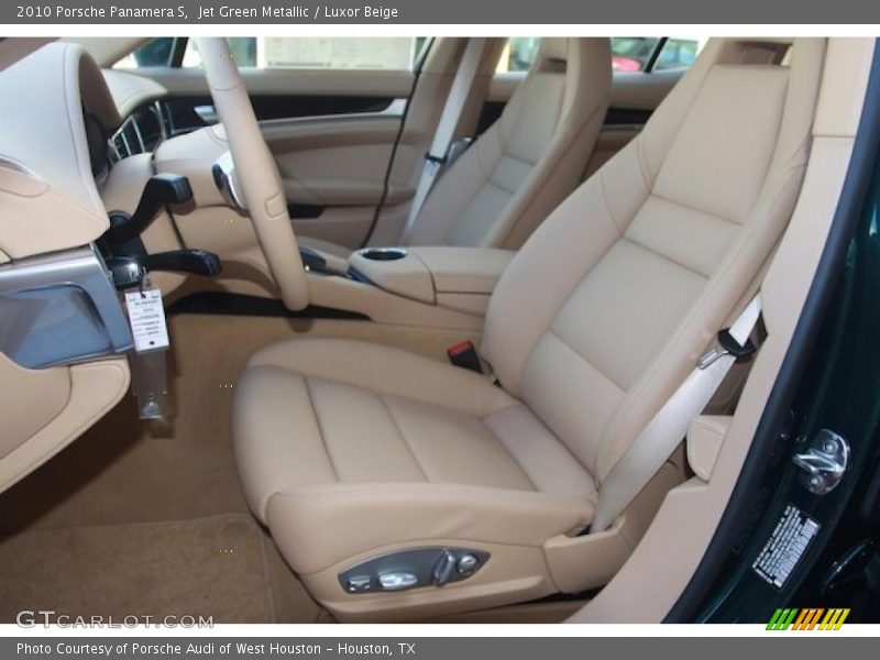 Jet Green Metallic / Luxor Beige 2010 Porsche Panamera S