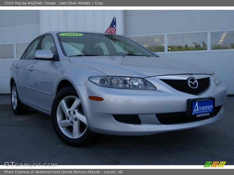 Satin Silver Metallic / Gray 2003 Mazda MAZDA6 i Sedan