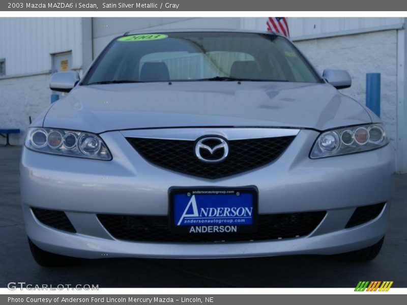 Satin Silver Metallic / Gray 2003 Mazda MAZDA6 i Sedan
