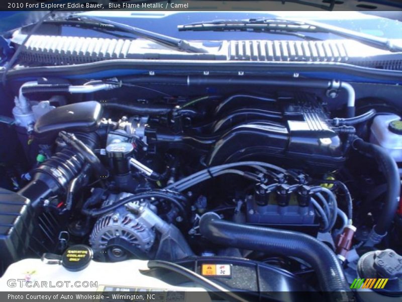 Blue Flame Metallic / Camel 2010 Ford Explorer Eddie Bauer