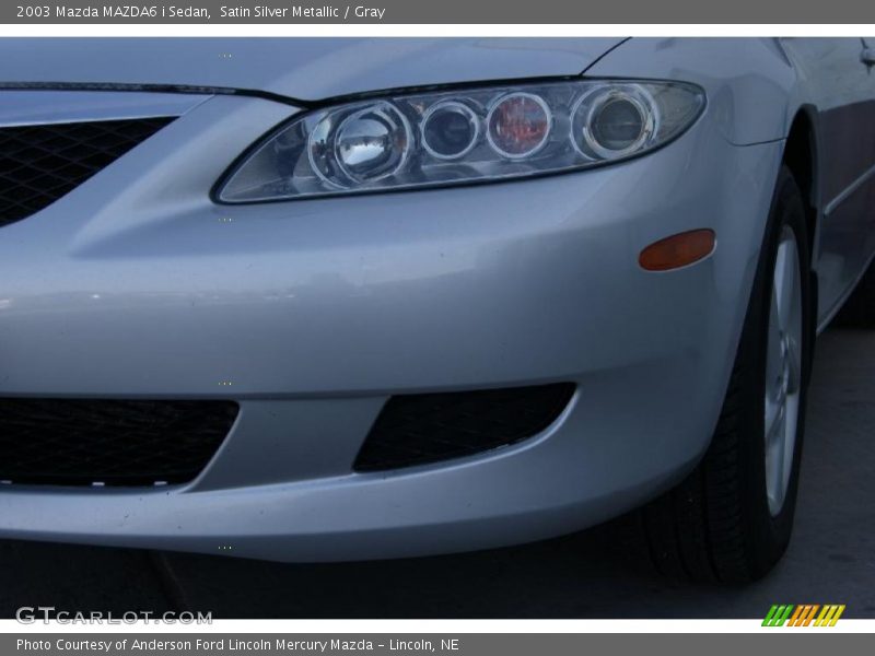 Satin Silver Metallic / Gray 2003 Mazda MAZDA6 i Sedan