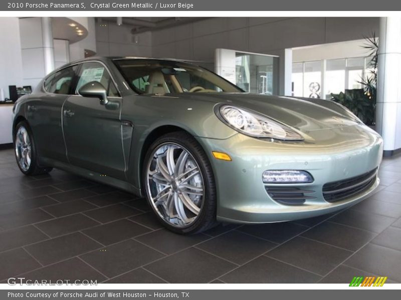 Crystal Green Metallic / Luxor Beige 2010 Porsche Panamera S