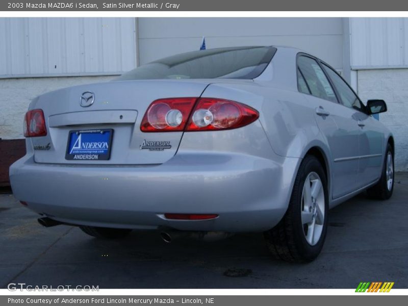 Satin Silver Metallic / Gray 2003 Mazda MAZDA6 i Sedan