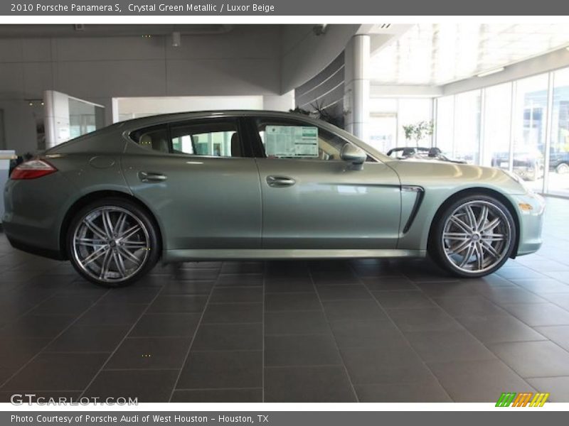 Crystal Green Metallic / Luxor Beige 2010 Porsche Panamera S