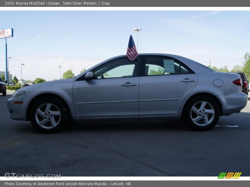 Satin Silver Metallic / Gray 2003 Mazda MAZDA6 i Sedan