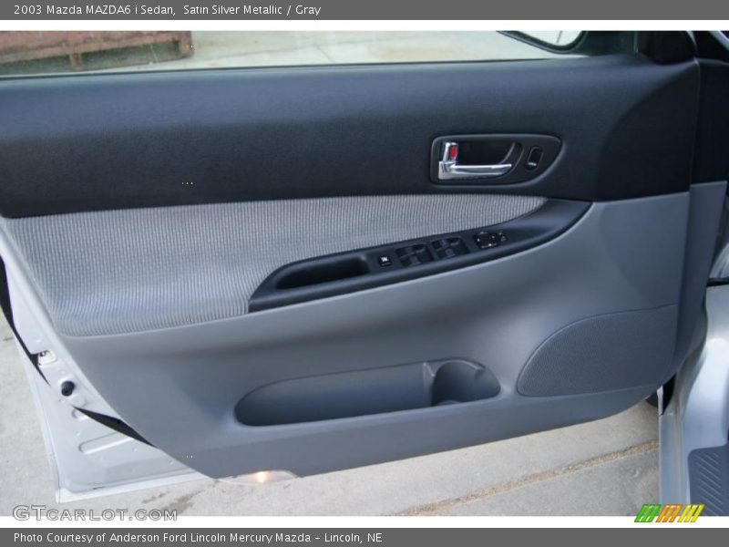 Satin Silver Metallic / Gray 2003 Mazda MAZDA6 i Sedan