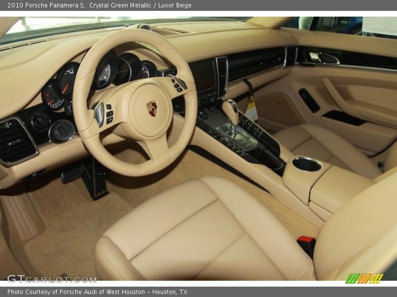 Crystal Green Metallic / Luxor Beige 2010 Porsche Panamera S