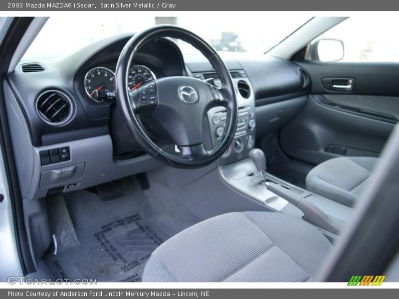 Satin Silver Metallic / Gray 2003 Mazda MAZDA6 i Sedan