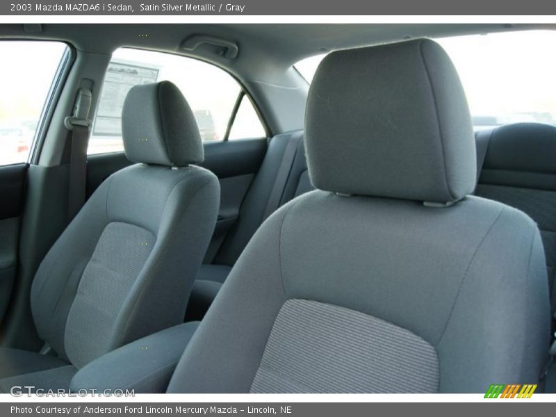 Satin Silver Metallic / Gray 2003 Mazda MAZDA6 i Sedan