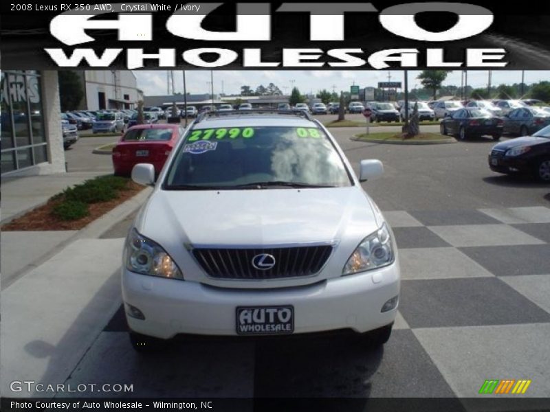 Crystal White / Ivory 2008 Lexus RX 350 AWD