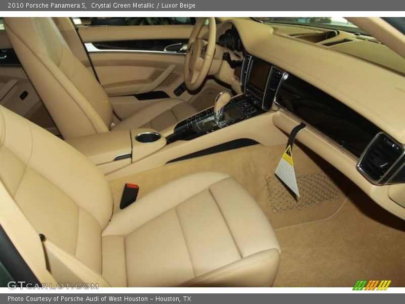 Crystal Green Metallic / Luxor Beige 2010 Porsche Panamera S