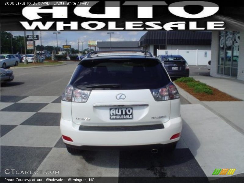 Crystal White / Ivory 2008 Lexus RX 350 AWD