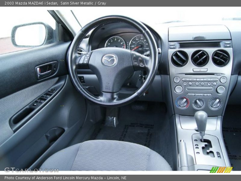 Satin Silver Metallic / Gray 2003 Mazda MAZDA6 i Sedan