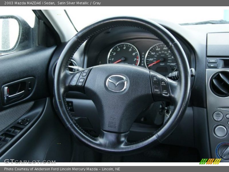 Satin Silver Metallic / Gray 2003 Mazda MAZDA6 i Sedan