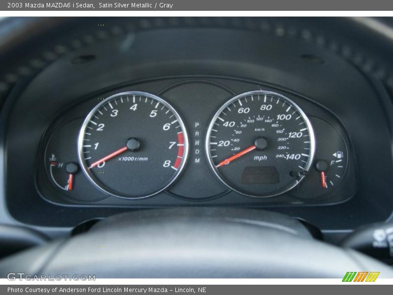 Satin Silver Metallic / Gray 2003 Mazda MAZDA6 i Sedan