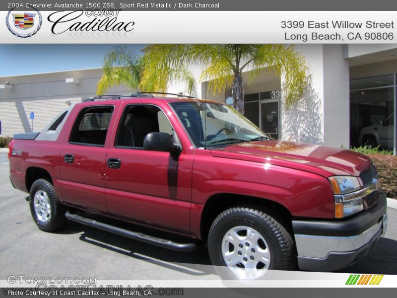 Sport Red Metallic / Dark Charcoal 2004 Chevrolet Avalanche 1500 Z66