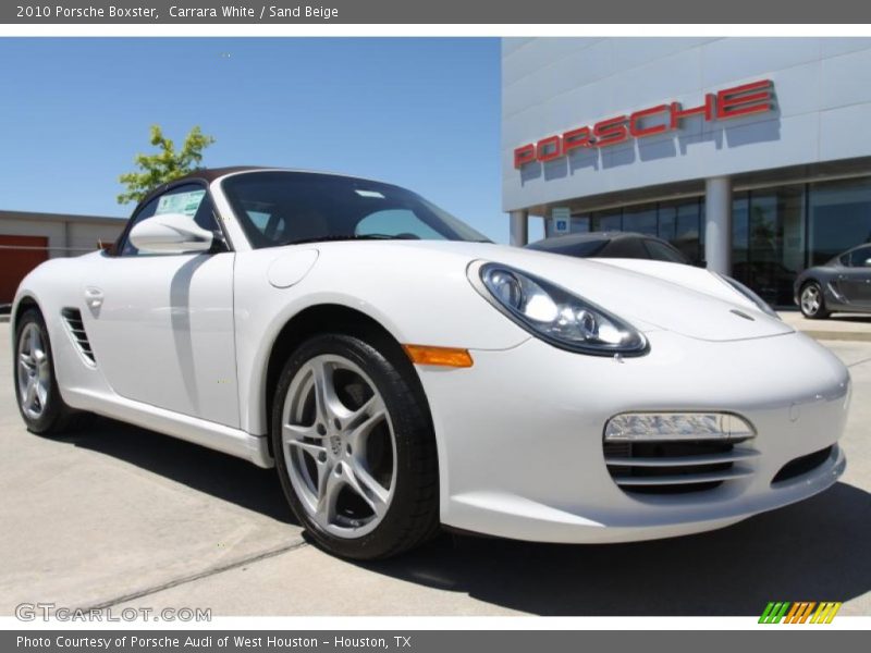 Carrara White / Sand Beige 2010 Porsche Boxster