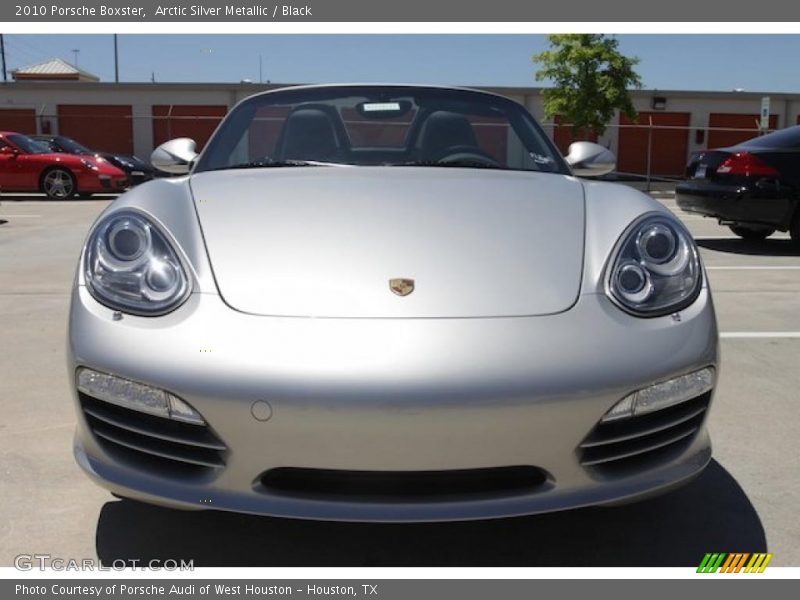 Arctic Silver Metallic / Black 2010 Porsche Boxster