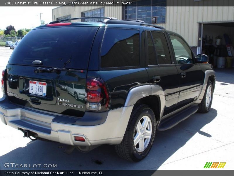 Dark Green Metallic / Medium Pewter 2003 Chevrolet TrailBlazer LTZ 4x4