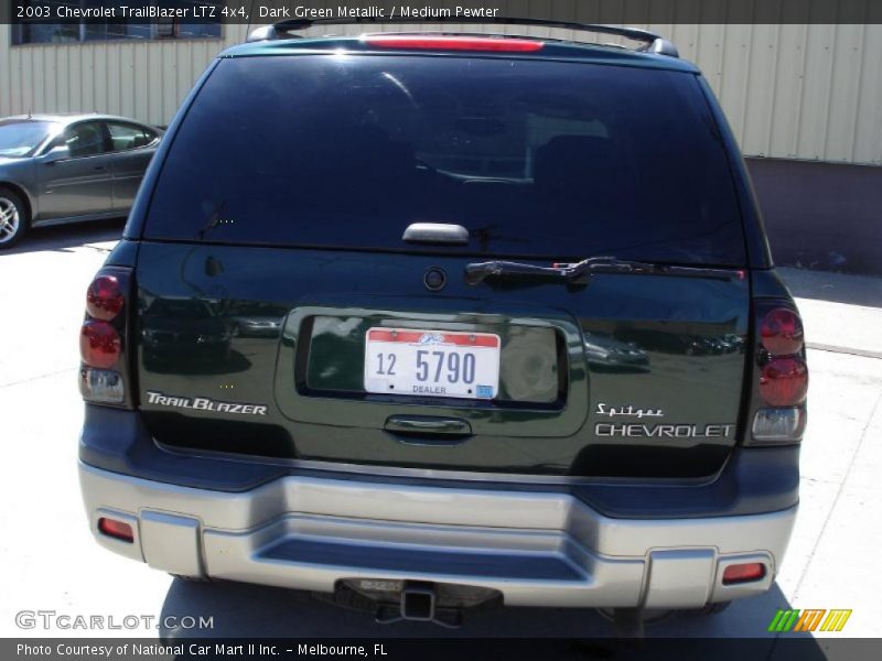 Dark Green Metallic / Medium Pewter 2003 Chevrolet TrailBlazer LTZ 4x4