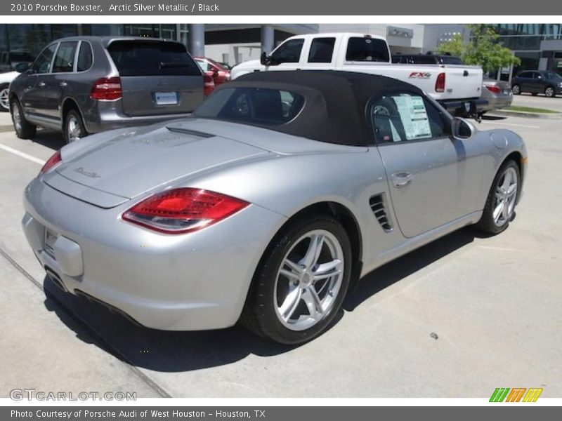 Arctic Silver Metallic / Black 2010 Porsche Boxster