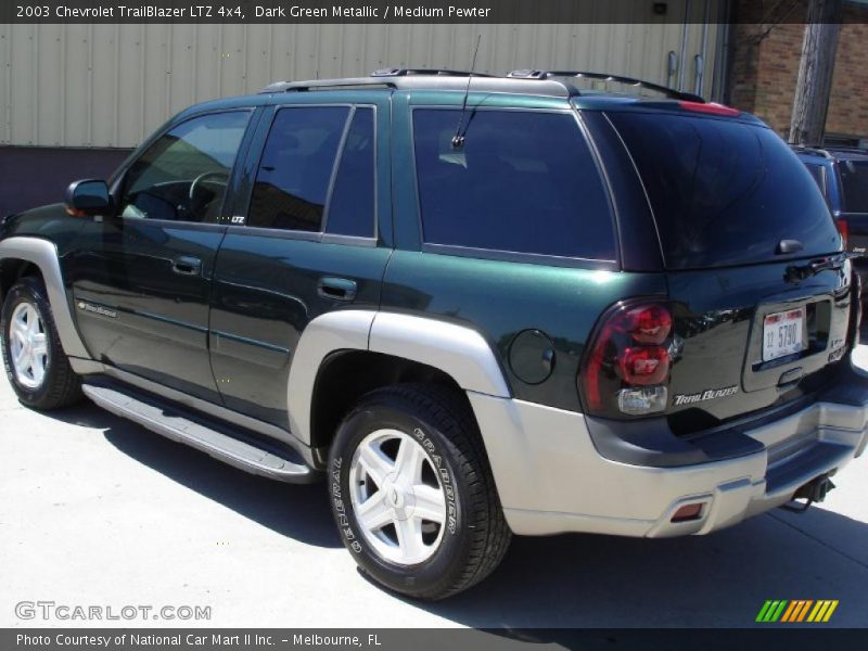 Dark Green Metallic / Medium Pewter 2003 Chevrolet TrailBlazer LTZ 4x4