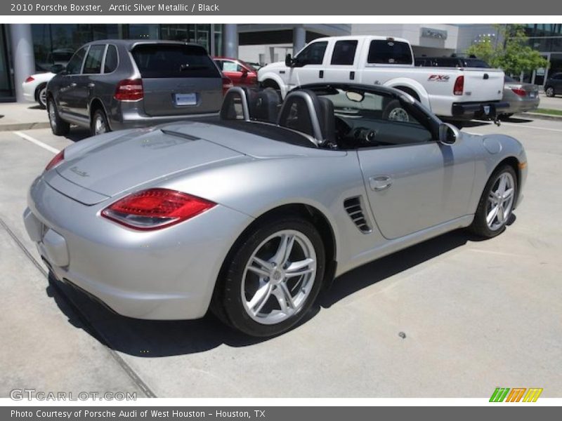 Arctic Silver Metallic / Black 2010 Porsche Boxster